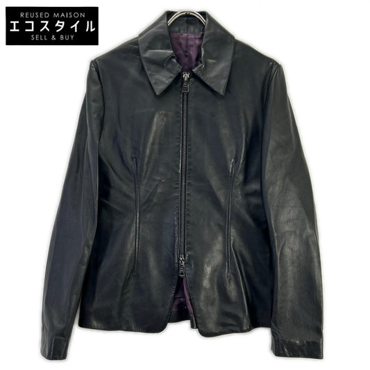 PaulSmith ポールスミス ブラック シープスキン ダブルジップ ジップアップジャケット ジャケット