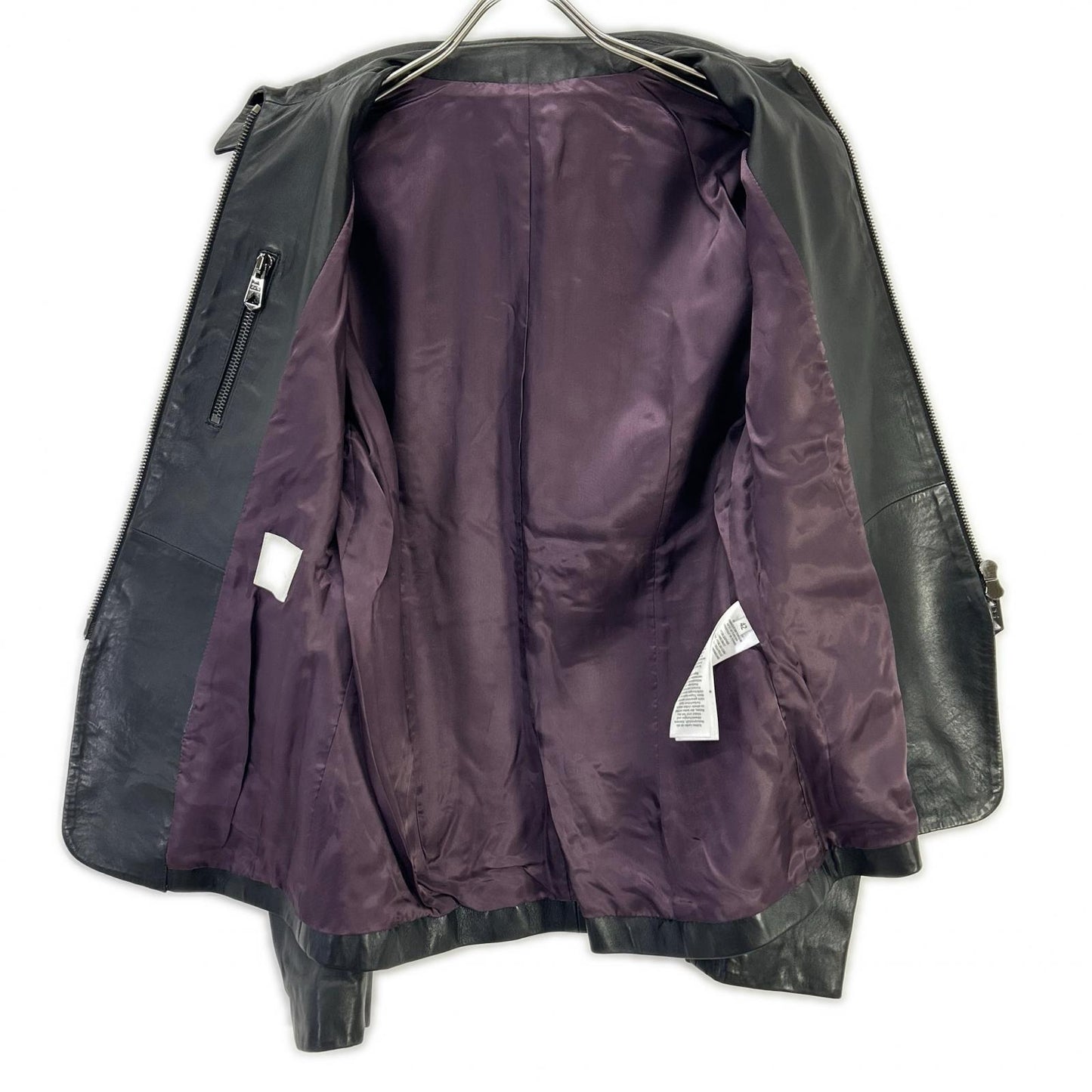 PaulSmith ポールスミス ブラック シープスキン ダブルジップ ジップアップジャケット ジャケット