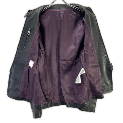 PaulSmith ポールスミス ブラック シープスキン ダブルジップ ジップアップジャケット ジャケット