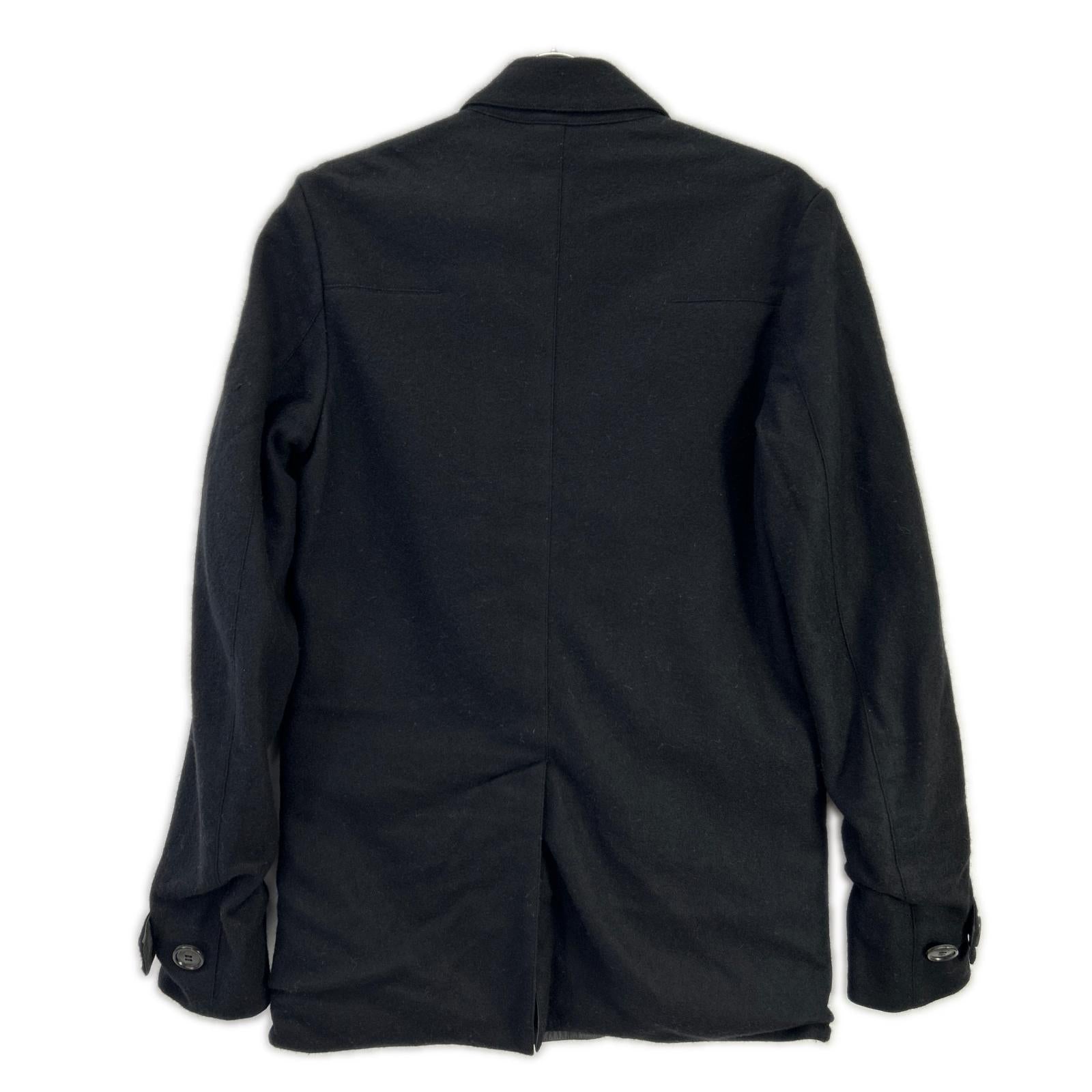 Dior HOMME ディオールオム 123C411F0270 ブラック×チャコール リバーシブル Pコート コート