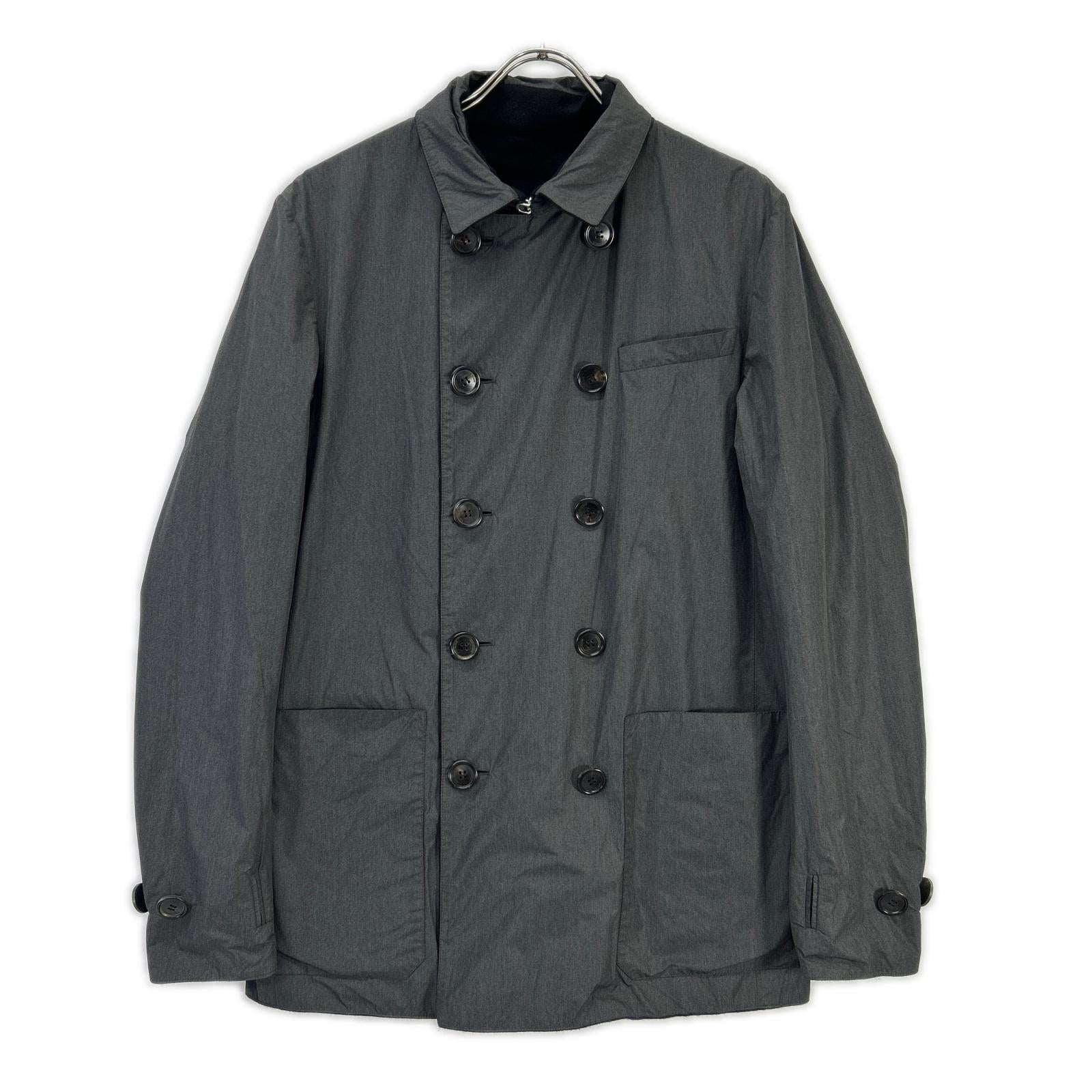 Dior HOMME ディオールオム 123C411F0270 ブラック×チャコール リバーシブル Pコート コート