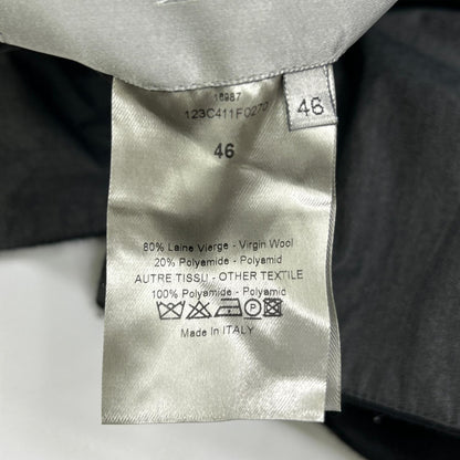Dior HOMME ディオールオム 123C411F0270 ブラック×チャコール リバーシブル Pコート コート