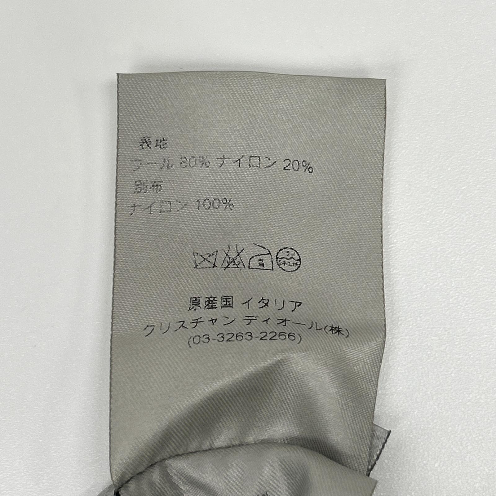 Dior HOMME ディオールオム 123C411F0270 ブラック×チャコール リバーシブル Pコート コート