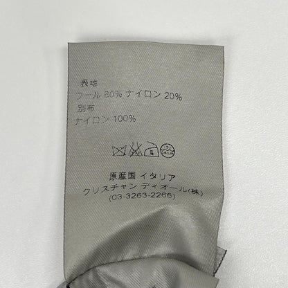 Dior HOMME ディオールオム 123C411F0270 ブラック×チャコール リバーシブル Pコート コート