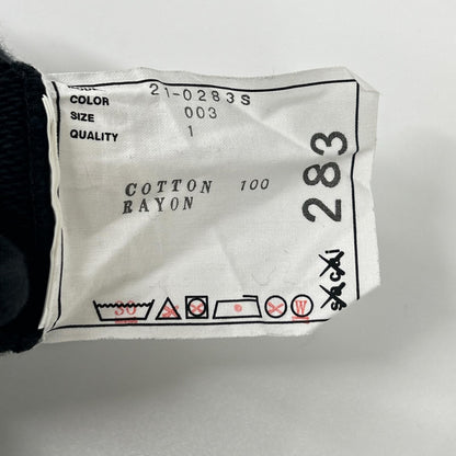 sacai サカイ 【×KAWS】21年製 21-0283S ブラック ロゴ刺繍 フーディ トップス