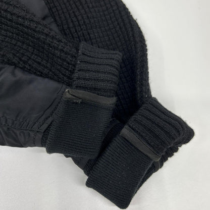 sacai サカイ SCM-031 ブラック Wool Knit Pullover/ドッキングニットセーター トップス