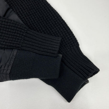 sacai サカイ SCM-031 ブラック Wool Knit Pullover/ドッキングニットセーター トップス