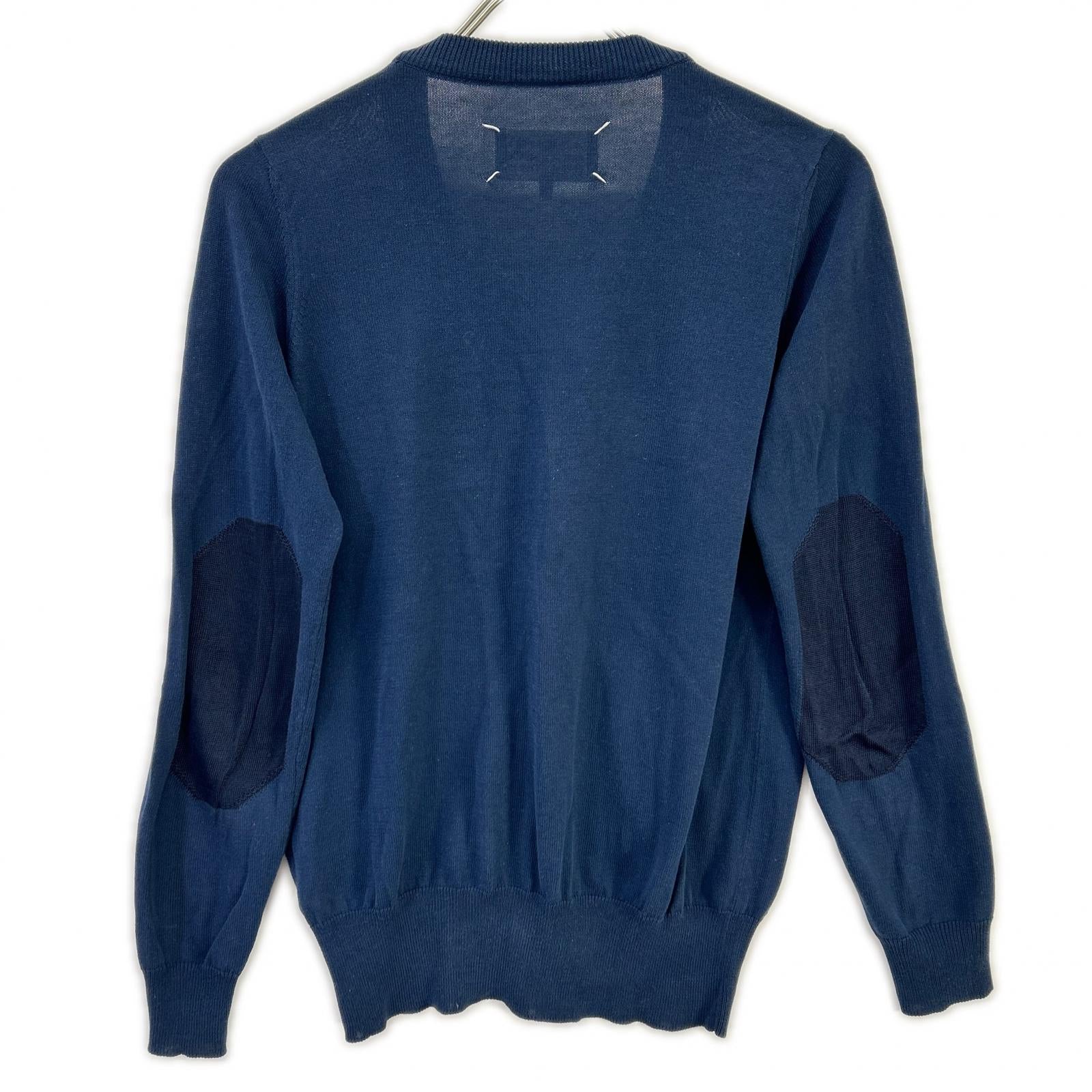 Maison margiela メゾンマルジェラ 15年製 S31HA0729 ネイビー エルボーパッチコットンカーディガン トップス