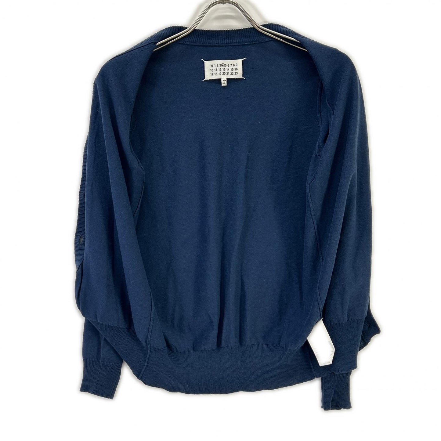Maison margiela メゾンマルジェラ 15年製 S31HA0729 ネイビー エルボーパッチコットンカーディガン トップス
