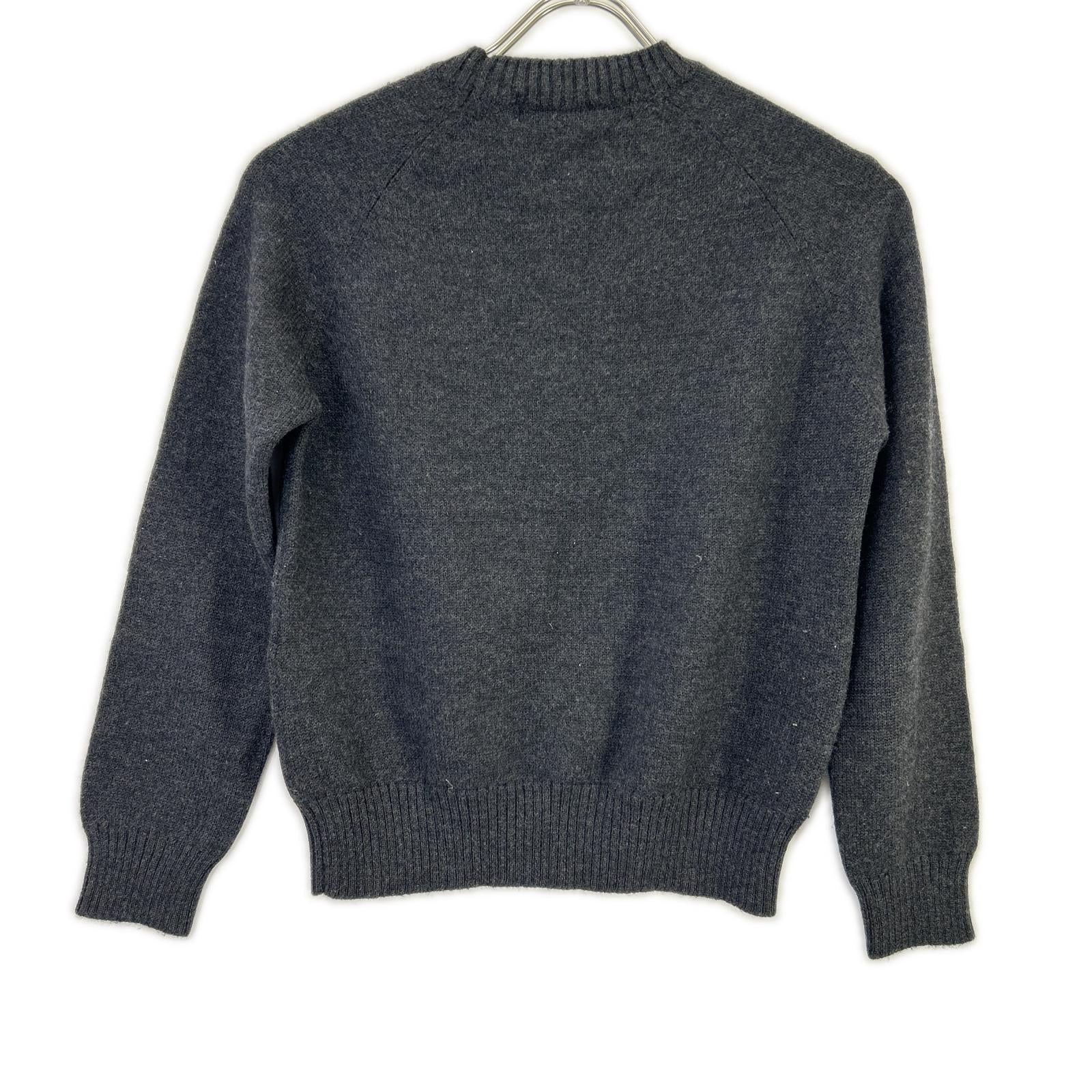 tricot COMME des GARÇONS トリココムデギャルソン 1999 TN-070200 Charcoal Logo-Print Crew-Neck Knitwear Tops