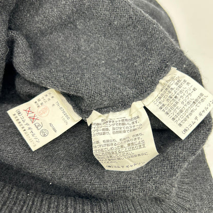 tricot COMME des GARÇONS トリココムデギャルソン 1999 TN-070200 Charcoal Logo-Print Crew-Neck Knitwear Tops