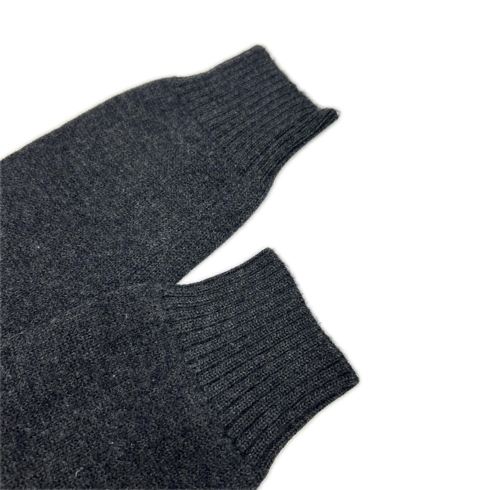 tricot COMME des GARÇONS トリココムデギャルソン 1999 TN-070200 Charcoal Logo-Print Crew-Neck Knitwear Tops