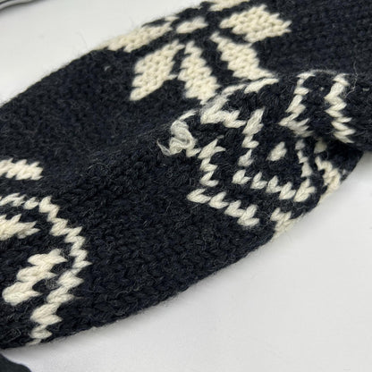 MONCLER モンクレール アイボリー×ブラック ノルディック柄 MAGLIONE TRICOT CARDIGAN カウチンニット トップス