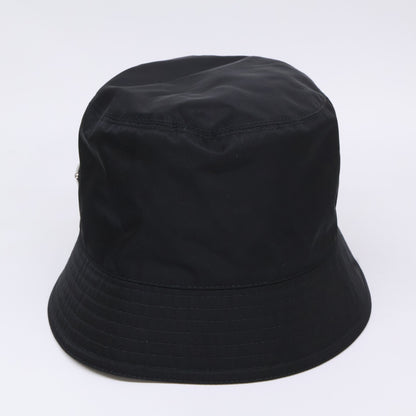PRADA プラダ 【美品】2HC137 2DMI Re-Nylon トライアングルプレート ナイロン バケットハット 帽子