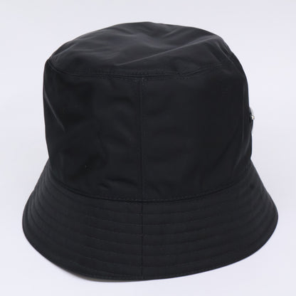 PRADA プラダ 【美品】2HC137 2DMI Re-Nylon トライアングルプレート ナイロン バケットハット 帽子