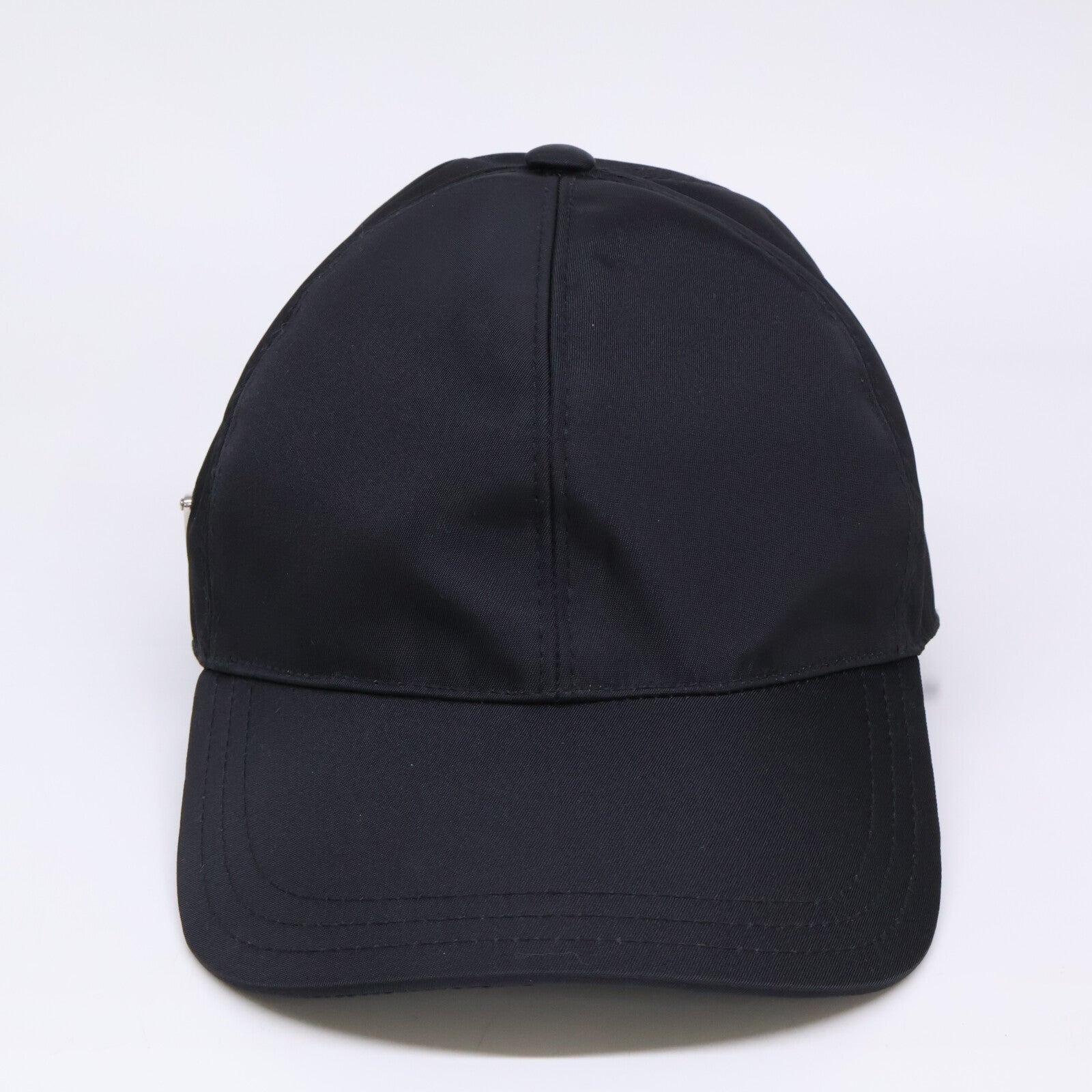 PRADA プラダ 【美品】トライアングルプレート ナイロン ベースボールキャップ 帽子