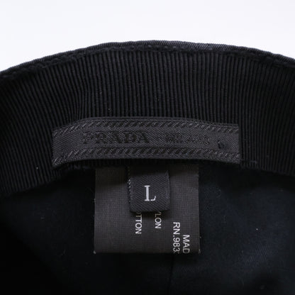 PRADA プラダ 【美品】トライアングルプレート ナイロン ベースボールキャップ 帽子