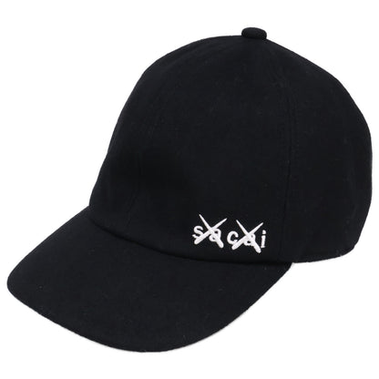 sacai サカイ x KAWS カウズ 【美品】21AW 21-0289S Melton cap メルトンキャップ 帽子