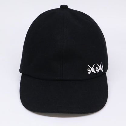 sacai サカイ x KAWS カウズ 【美品】21AW 21-0289S Melton cap メルトンキャップ 帽子