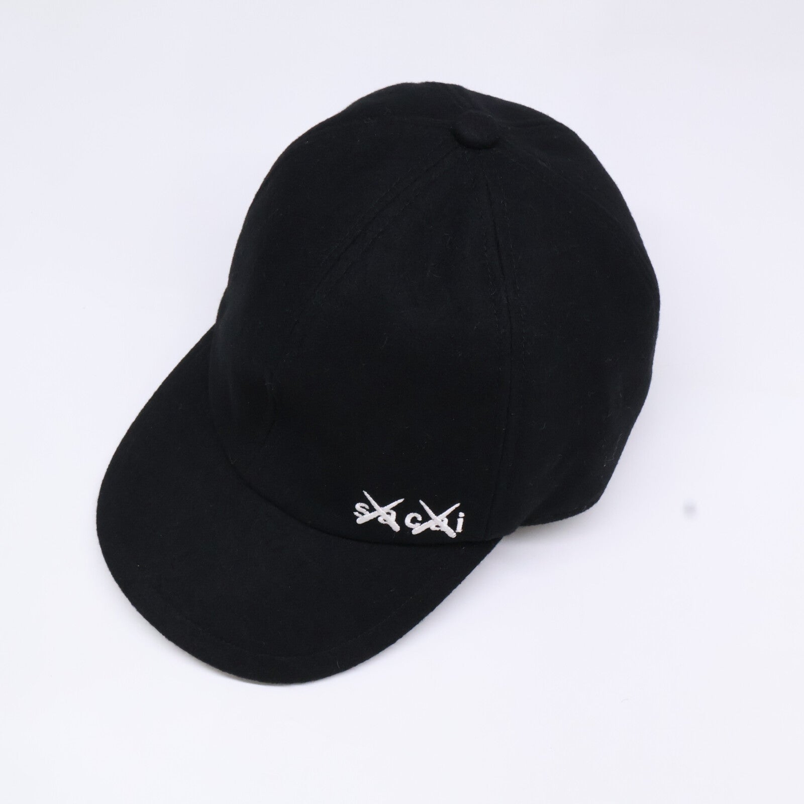 sacai サカイ x KAWS カウズ 【美品】21AW 21-0289S Melton cap メルトンキャップ 帽子