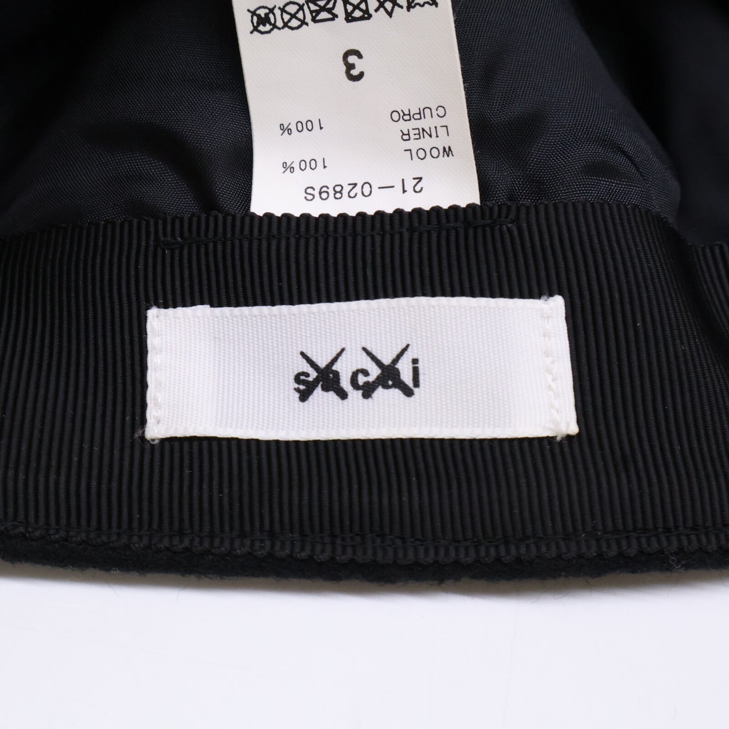 sacai サカイ x KAWS カウズ 【美品】21AW 21-0289S Melton cap メルトンキャップ 帽子