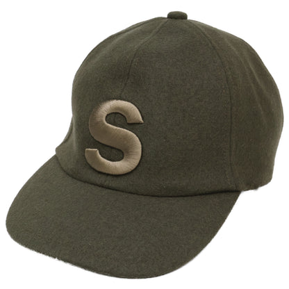sacai サカイ 【美品】20AW 20-0136S Wool Melton Cap Sロゴ刺繍 メルトンキャップ 帽子