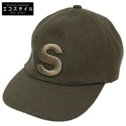 sacai サカイ 【美品】20AW 20-0136S Wool Melton Cap Sロゴ刺繍 メルトンキャップ 帽子