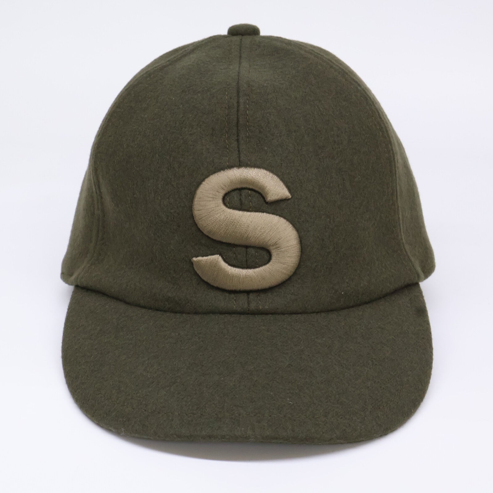 sacai サカイ 【美品】20AW 20-0136S Wool Melton Cap Sロゴ刺繍 メルトンキャップ 帽子