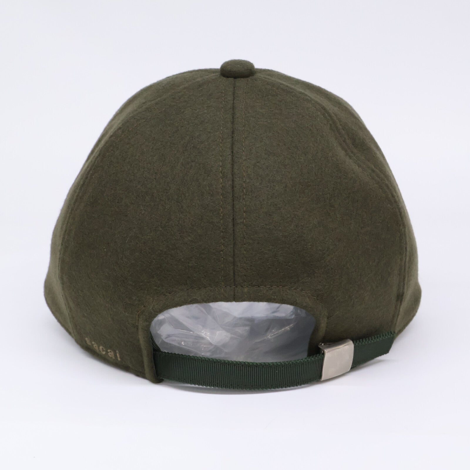 sacai サカイ 【美品】20AW 20-0136S Wool Melton Cap Sロゴ刺繍 メルトンキャップ 帽子