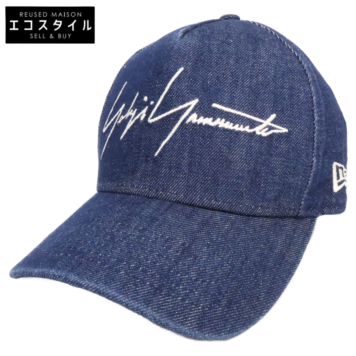 New Era ニューエラ x Yohji Yamamoto POUR HOMME ヨウジヤマモトプールオム 【美品】HH-H56-060 940 D-FRAME YY SIGN ロゴ刺繍 キャップ 帽子