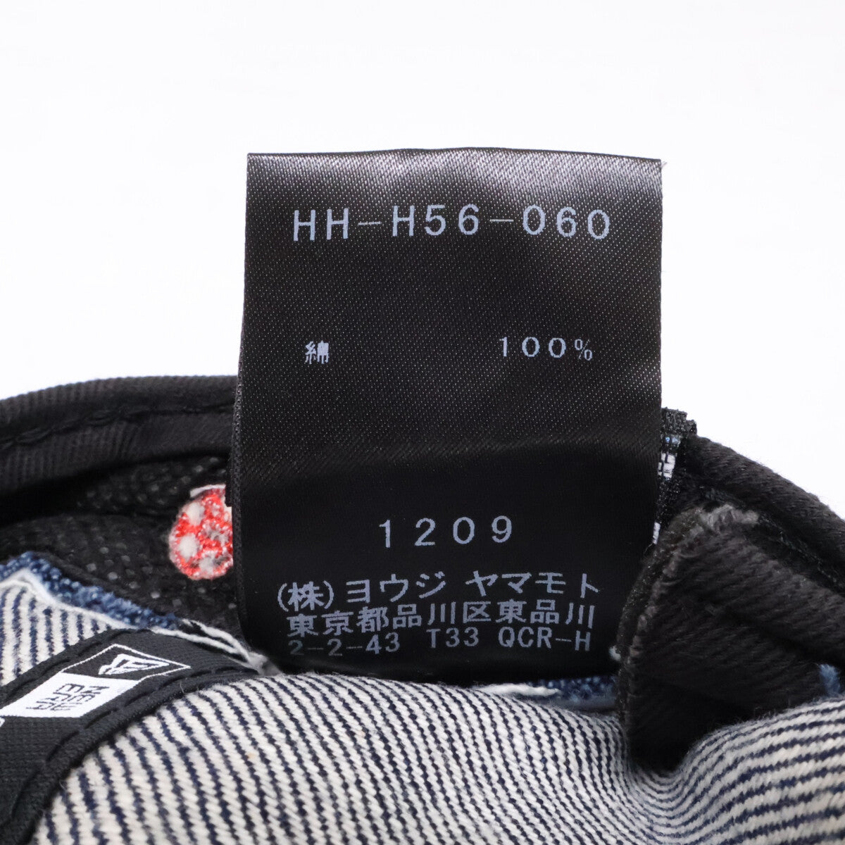 New Era ニューエラ x Yohji Yamamoto POUR HOMME ヨウジヤマモトプールオム 【美品】HH-H56-060 940 D-FRAME YY SIGN ロゴ刺繍 キャップ 帽子