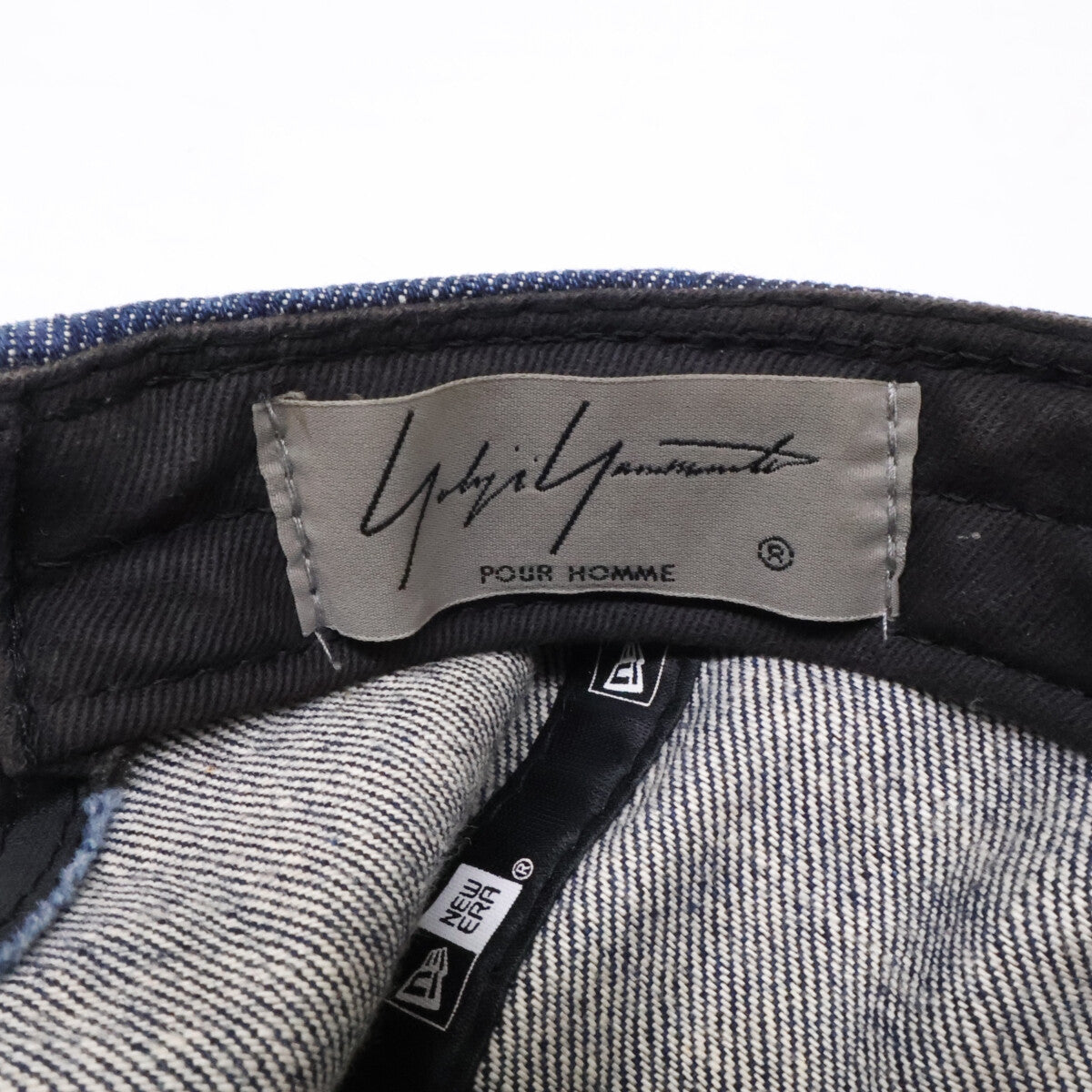 New Era ニューエラ x Yohji Yamamoto POUR HOMME ヨウジヤマモトプールオム 【美品】HH-H56-060 940 D-FRAME YY SIGN ロゴ刺繍 キャップ 帽子