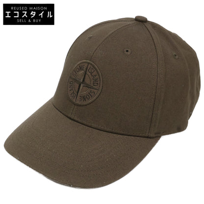 STONE ISLAND ストーンアイランド 【美品】811599661 ロゴ刺繍 コットン ベースボールキャップ 帽子