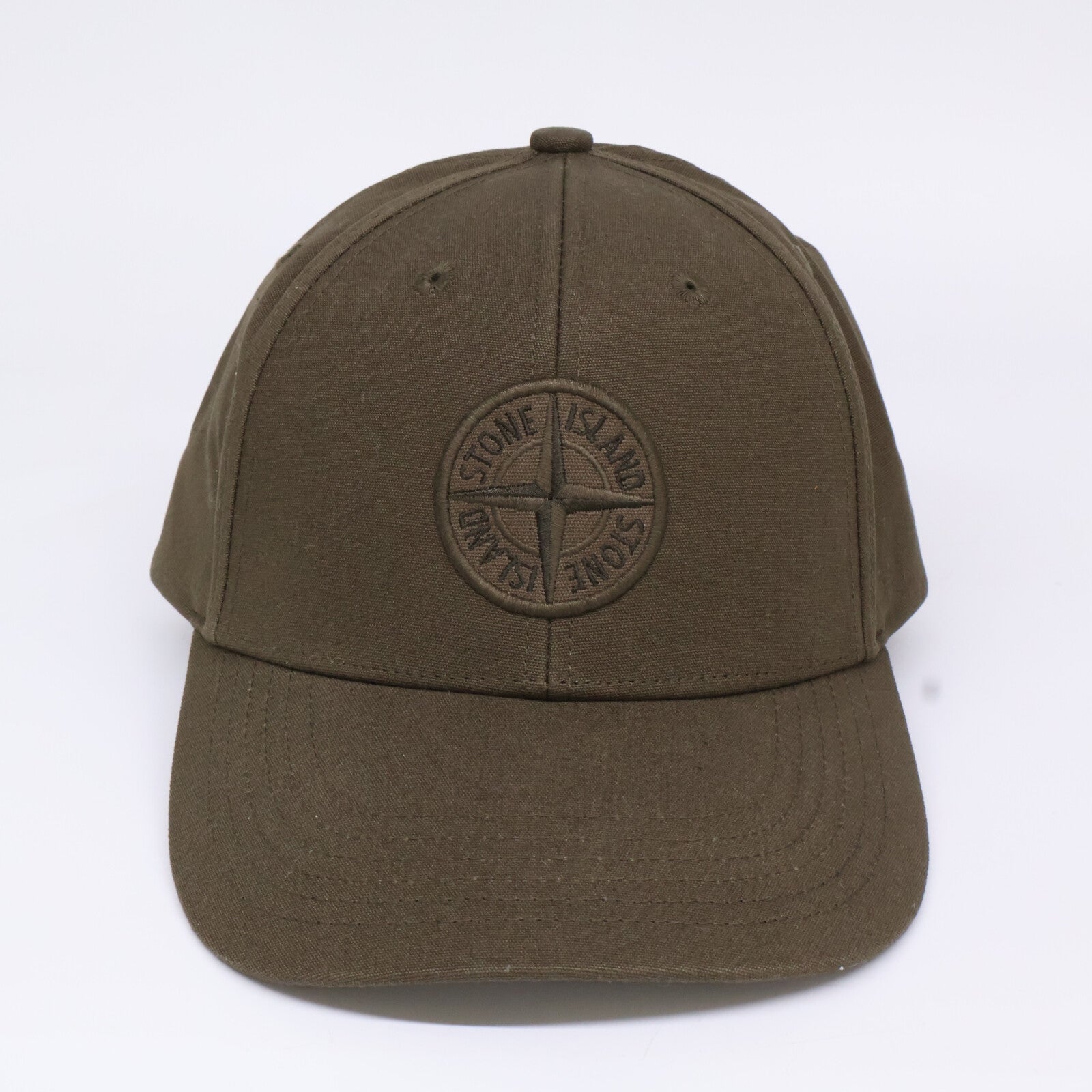 STONE ISLAND ストーンアイランド 【美品】811599661 ロゴ刺繍 コットン ベースボールキャップ 帽子