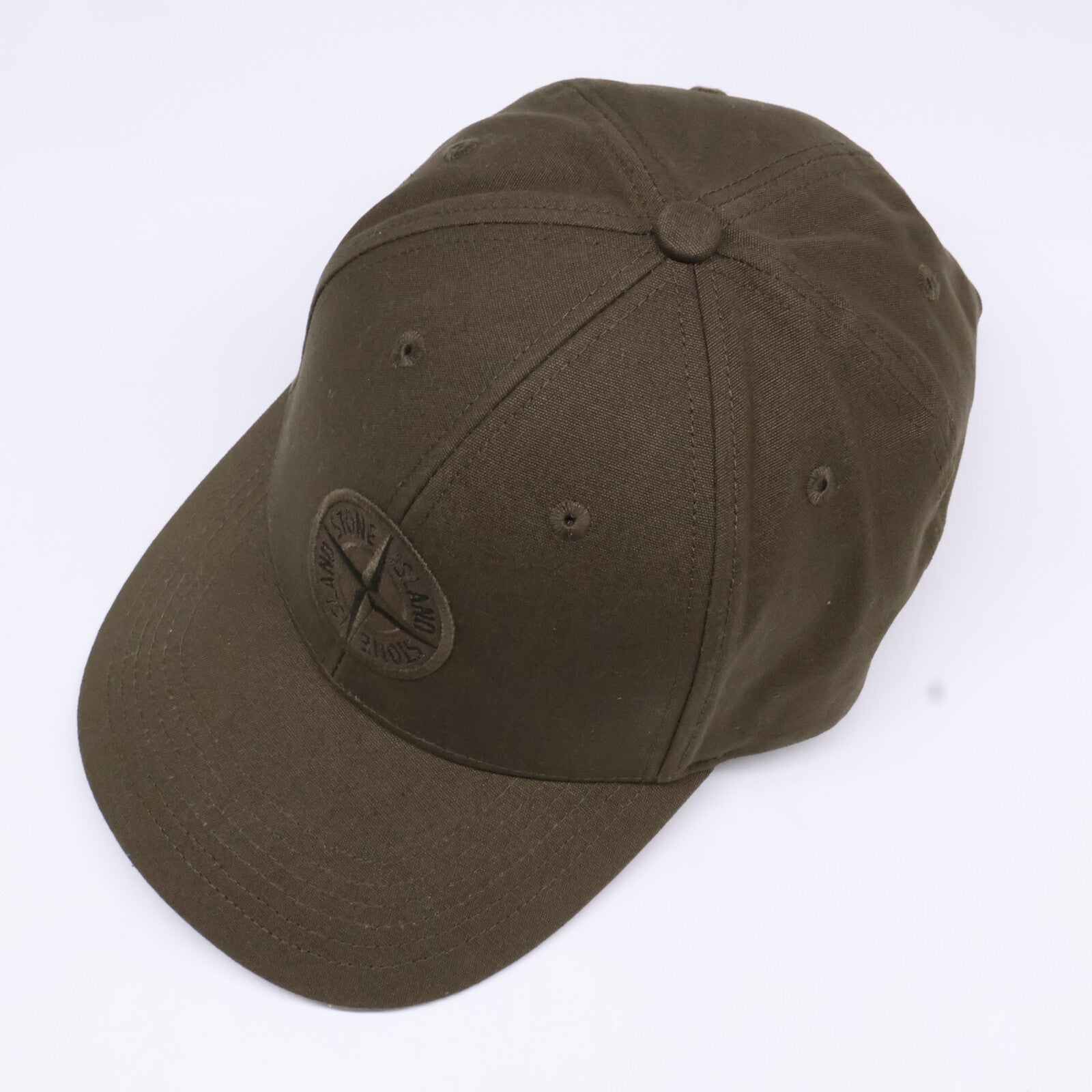 STONE ISLAND ストーンアイランド 【美品】811599661 ロゴ刺繍 コットン ベースボールキャップ 帽子
