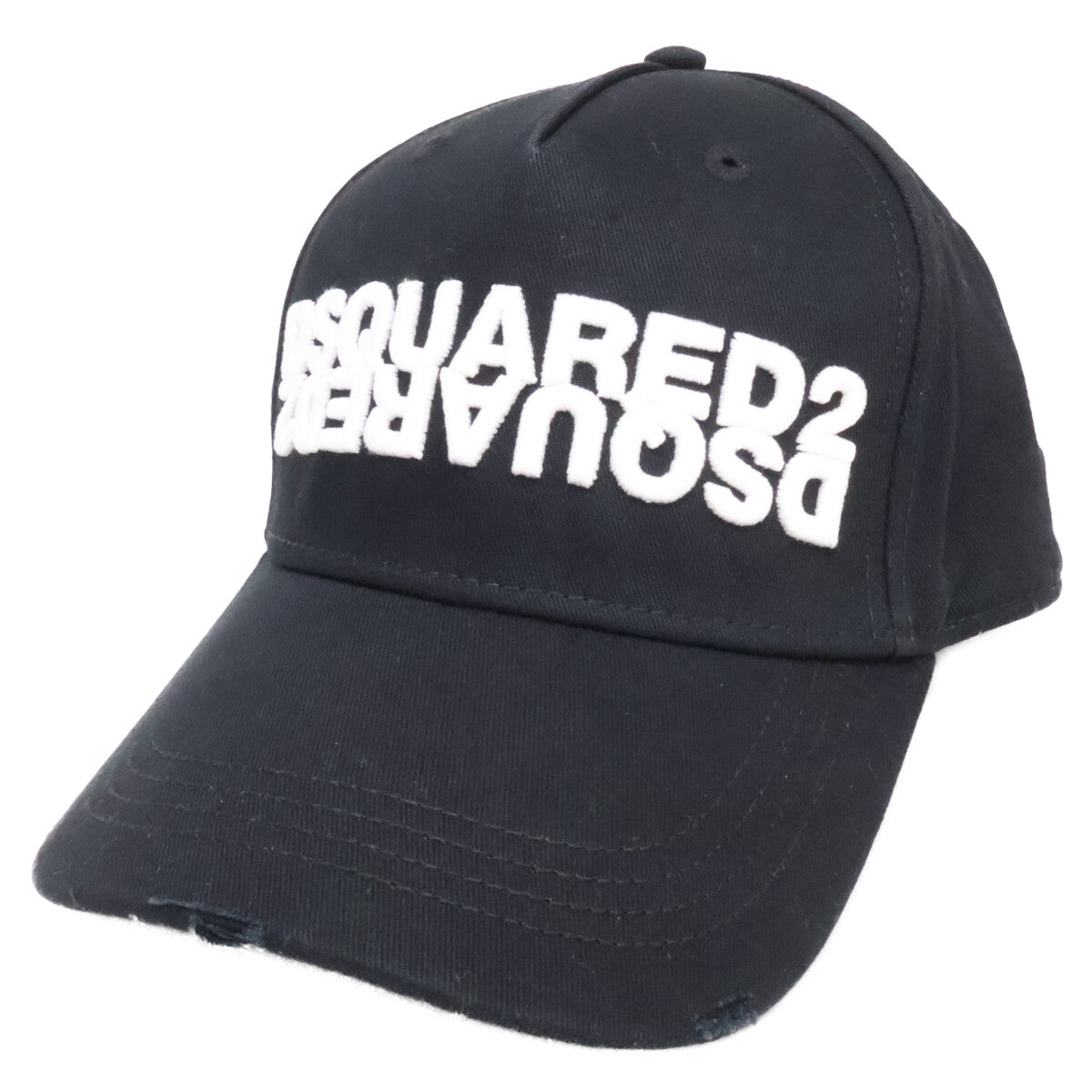 DSQUARED2 ディースクエアード ロゴ刺繍 コットン キャップ 帽子