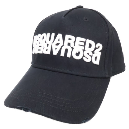 DSQUARED2 ディースクエアード ロゴ刺繍 コットン キャップ 帽子