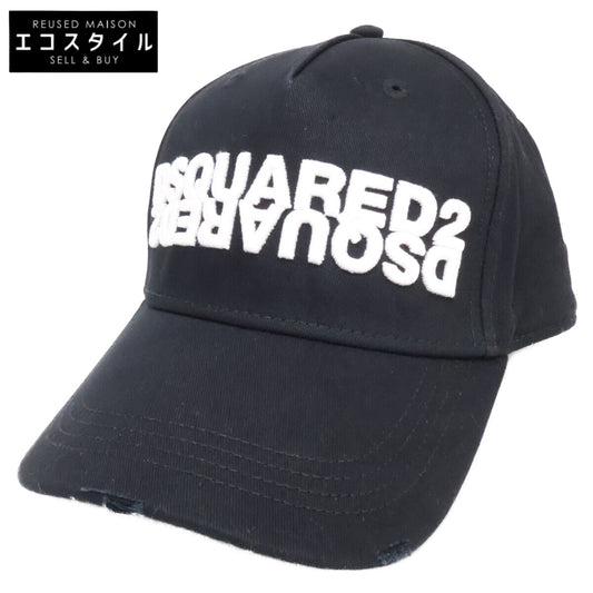 DSQUARED2 ディースクエアード ロゴ刺繍 コットン キャップ 帽子