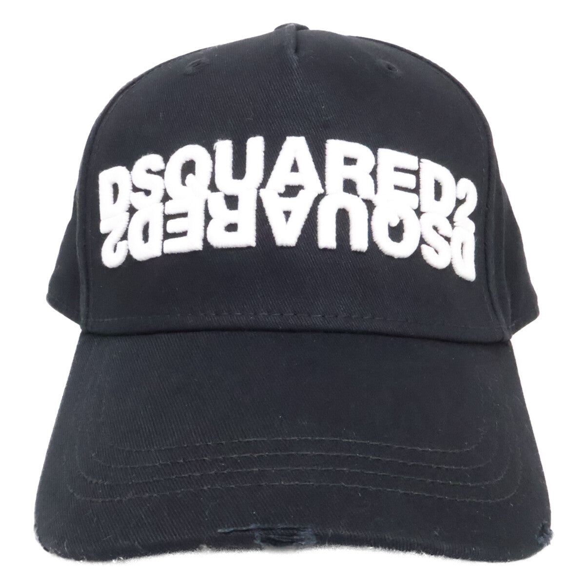 DSQUARED2 ディースクエアード ロゴ刺繍 コットン キャップ 帽子