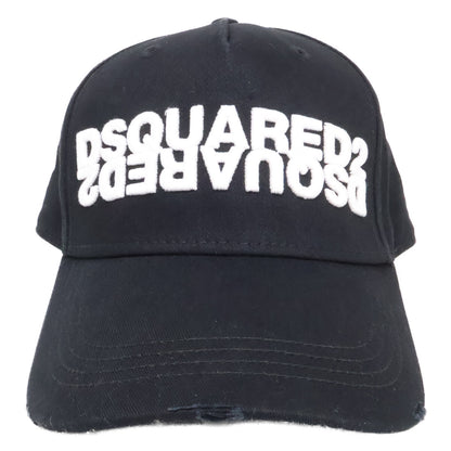 DSQUARED2 ディースクエアード ロゴ刺繍 コットン キャップ 帽子