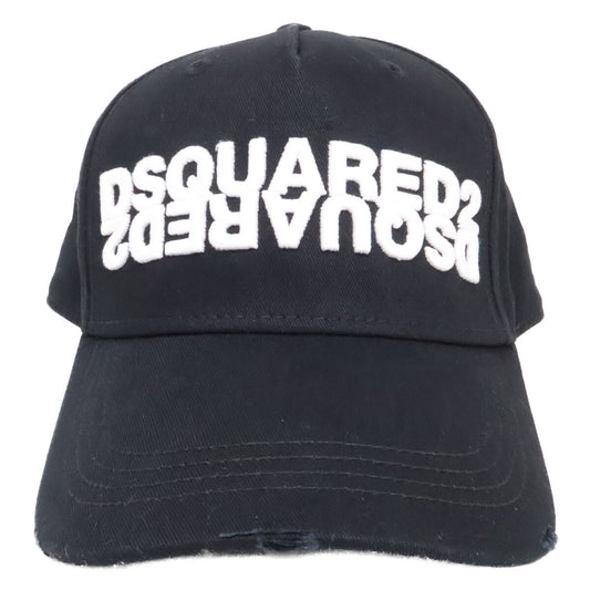 DSQUARED2 ディースクエアード ロゴ刺繍 コットン キャップ 帽子