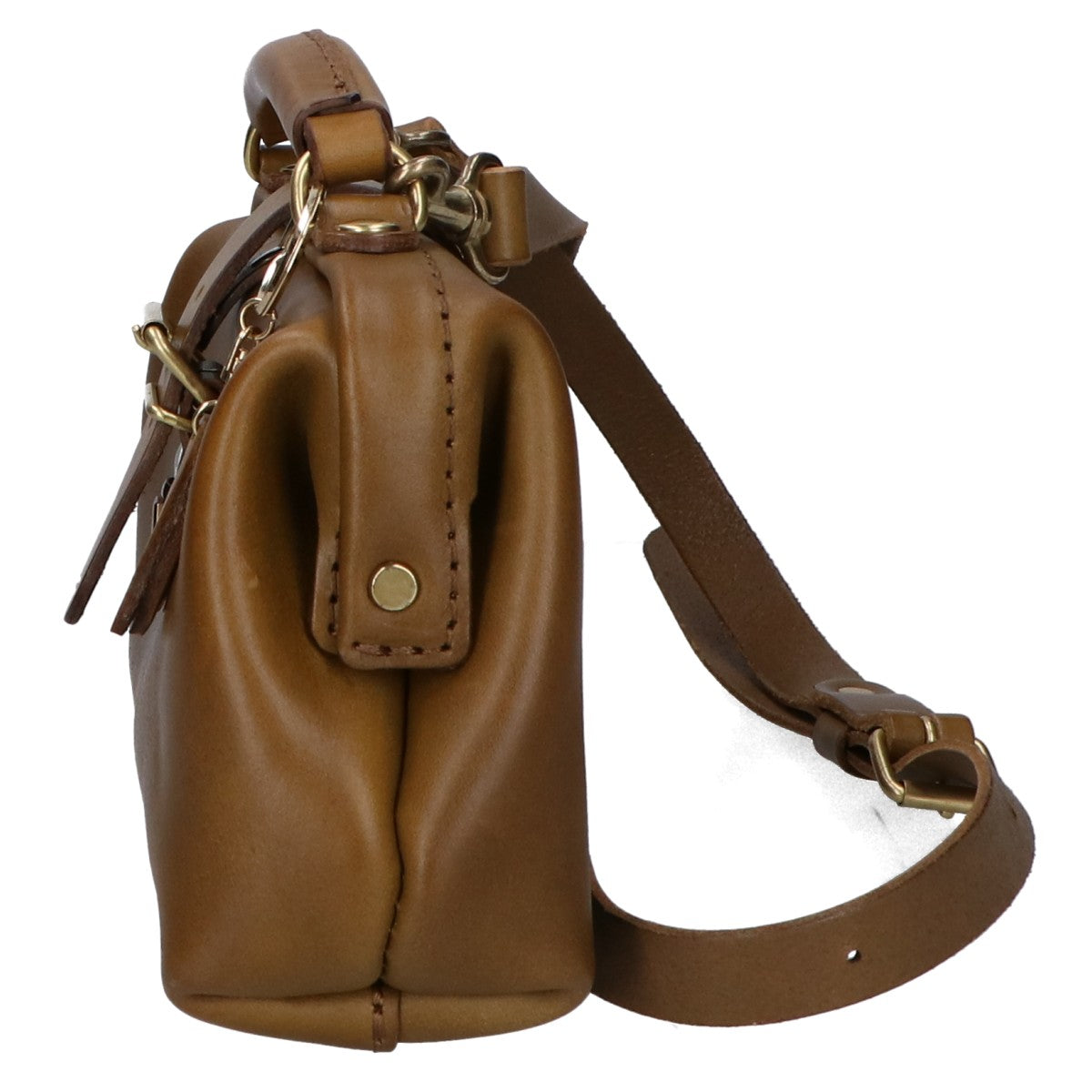 HERZ Two-Way Shoulder Handbag with Framed Opening