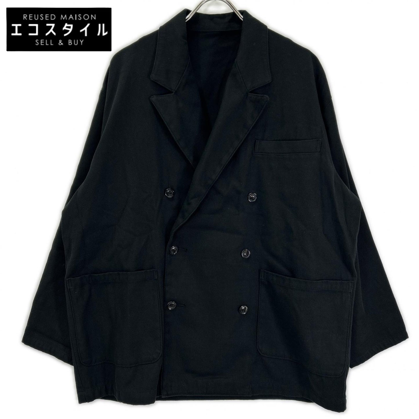 Porter Classic ポータークラシック ブラック ORGANIC DOUBLE TWILL DOUBLE JACKET ジャケット