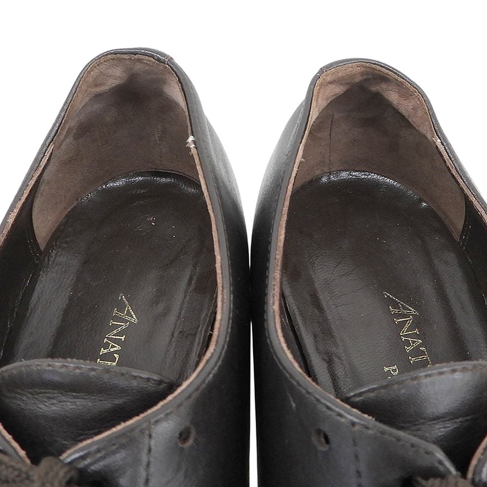 ANATOMICA アナトミカ ALHAMBRA アルハンブラ レースアップ レザー シューズ レディース ダークブラウン 6 シューズ