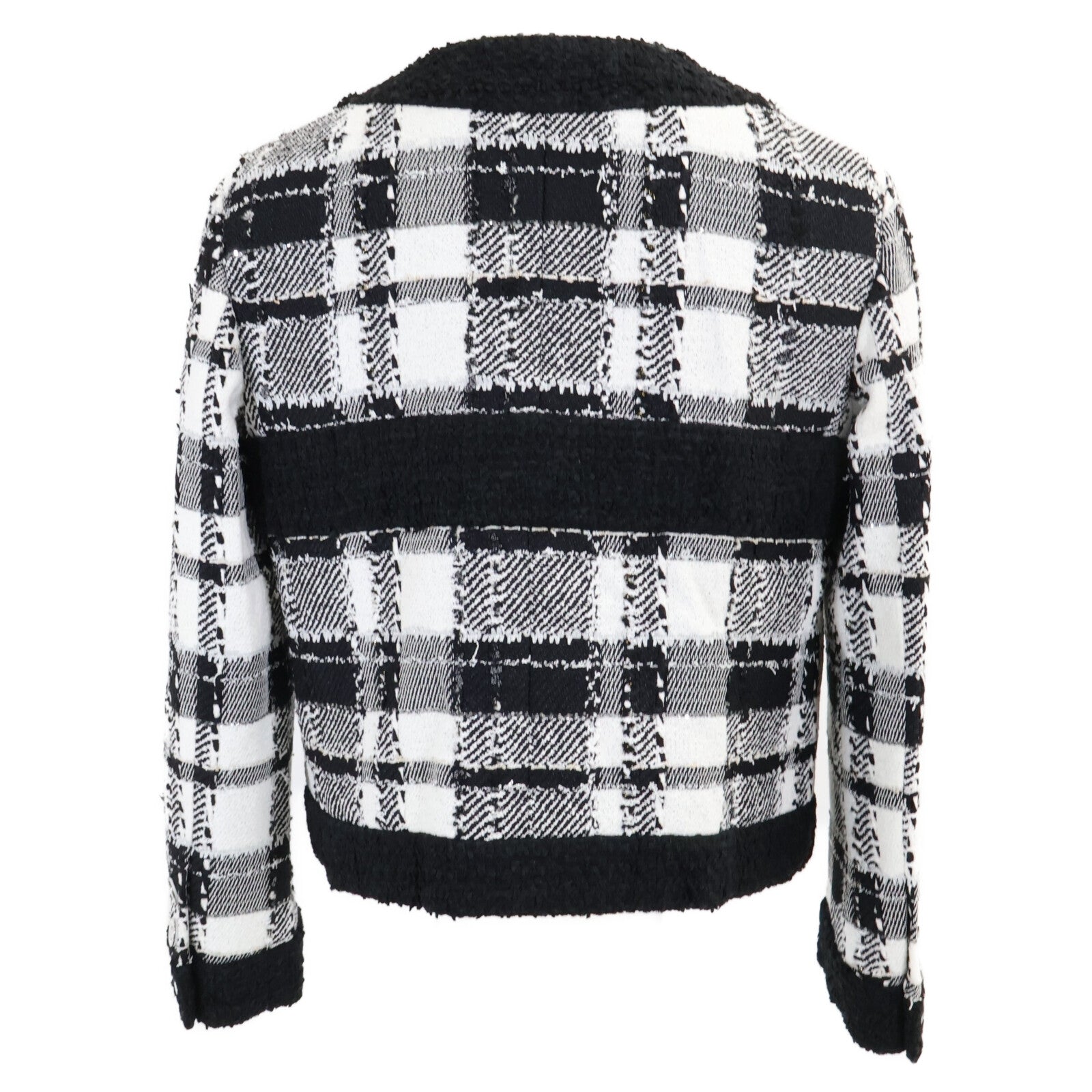 CHANEL シャネル 【美品/国内正規/23SS】P74407V65893 ココマークボタン ツイード ノーカラージャケット ジャケット