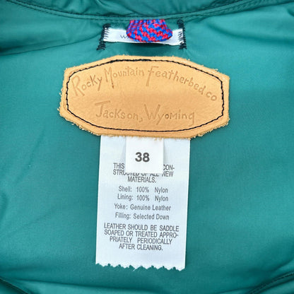 Rocky Mountain Featherbed ロッキーマウンテンフェザーベッド 【×WAREHOUSE】290-182-11 ブラック×グリーン DOWN VEST ダウンベスト ベスト