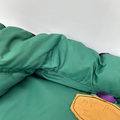 Rocky Mountain Featherbed ロッキーマウンテンフェザーベッド 【×WAREHOUSE】290-182-11 ブラック×グリーン DOWN VEST ダウンベスト ベスト