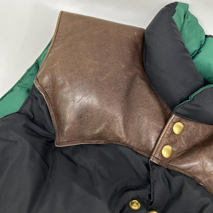 Rocky Mountain Featherbed ロッキーマウンテンフェザーベッド 【×WAREHOUSE】290-182-11 ブラック×グリーン DOWN VEST ダウンベスト ベスト