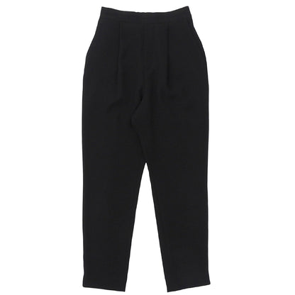 ENFOLD エンフォルド 美品 ELASTIC JODHPURS タック スラックス パンツ ボトムス レディース ブラック 36 ボトムス