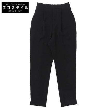 ENFOLD エンフォルド 美品 ELASTIC JODHPURS タック スラックス パンツ ボトムス レディース ブラック 36 ボトムス